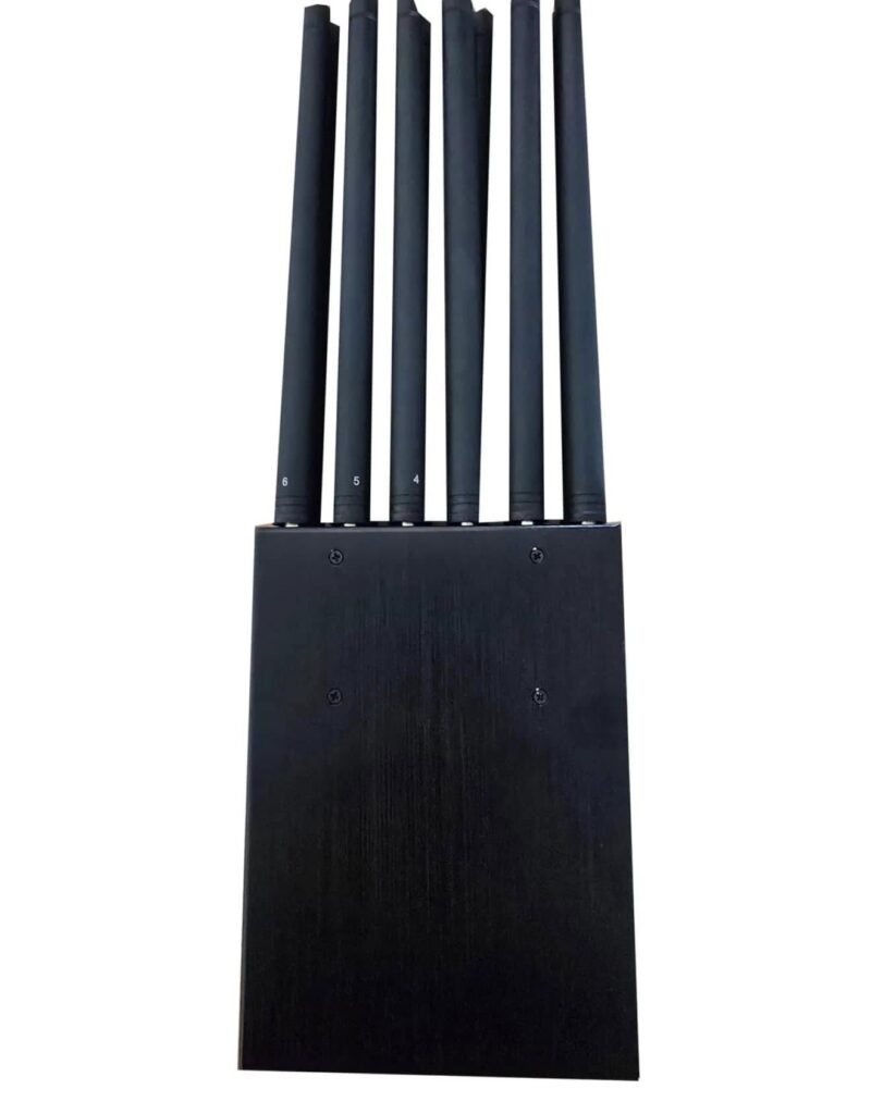 Zagłuszacz WiFi z panelami sterowania.