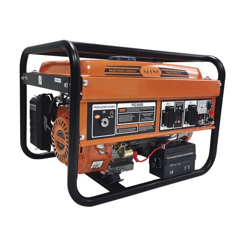 Mobilny agregat prądotwórczy z panelem sterowania.