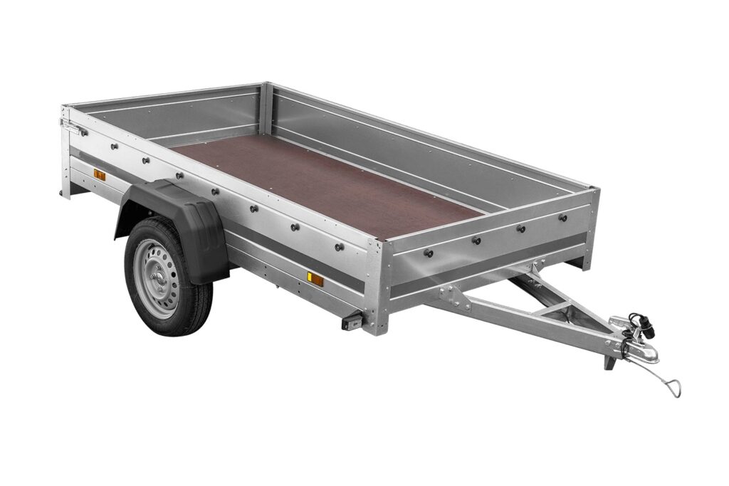 przyczepa lekka widok z boku