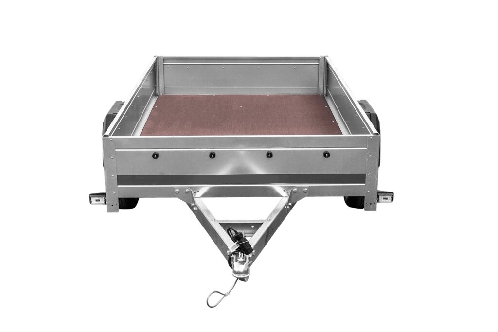 przyczepa lekka widok z przodu